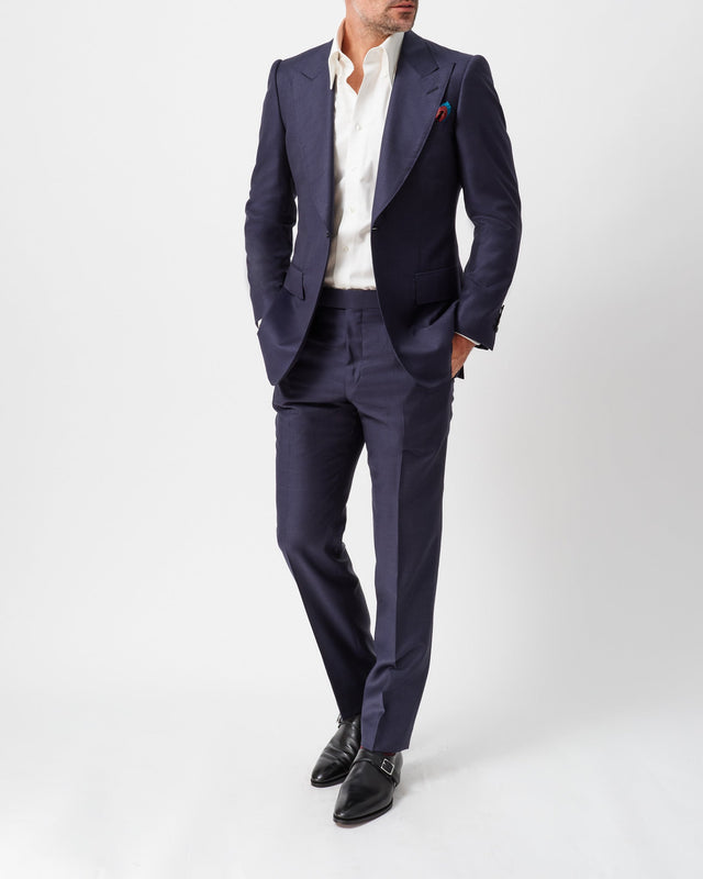 Dark Blue Contemporary Trousers