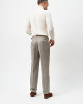 Mink Stripe Classic Trousers