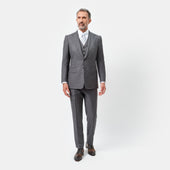 Charcoal Sharkskin Waistcoat