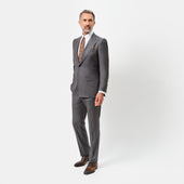 Charcoal Sharkskin Contemporary Jacket