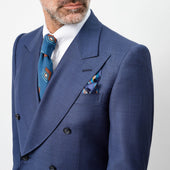 French Navy Double-Breasted Suit