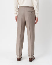 Oatmeal Flannel Heritage Trousers