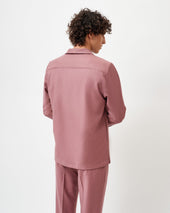 Dusty Pink Flannel Capri Suit