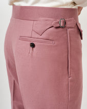 Dusty Pink Flannel Parallel Trousers
