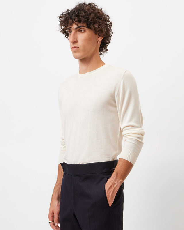 Cream Crew Neck