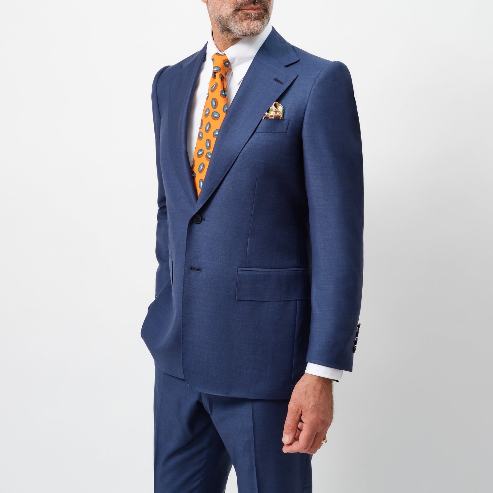 French Navy Notch Lapel Jacket