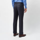 Navy and Burgundy Multi-Stripe Suit