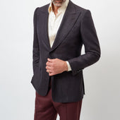 Midnight and Wine Geometric Jacket