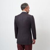 Midnight and Wine Geometric Jacket