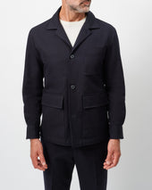 Midnight Cotton Chore Jacket