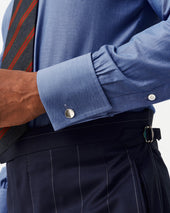 Silver Plano-Concave Cufflink