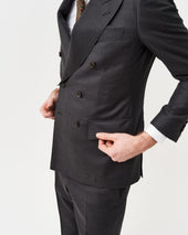 Charcoal Double-Breasted Jacket