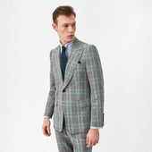 Grey and Teal Prince of Wales Heritage Jacket