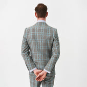 Grey and Teal Prince of Wales Heritage Jacket
