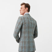 Grey and Teal Prince of Wales Heritage Jacket