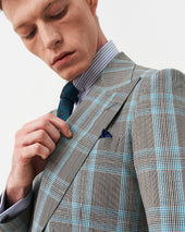 Grey and Teal Prince of Wales Heritage Jacket
