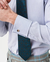 Silver Plano-Concave Cufflink