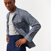 Prussian Blue Contemporary Trousers