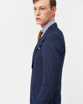 Blue Nail Head Contemporary Jacket