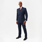 Navy Double-Breasted Jacket