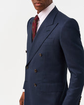 Navy Double-Breasted Suit