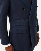 Navy Double-Breasted Jacket