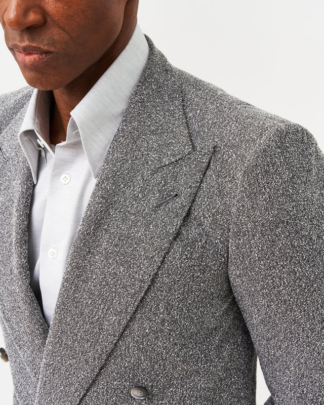 Interference Low Double-Breasted Jacket