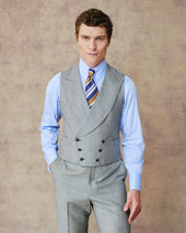 Grey Double-Breasted Waistcoat