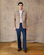 Mocha Linen Overshirt