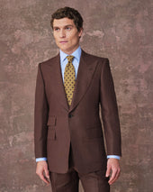 Chocolate Brown Linen Heritage Jacket