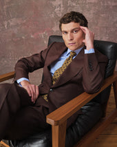 Chocolate Brown Linen Heritage Jacket