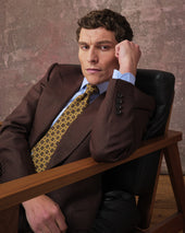 Chocolate Brown Linen Heritage Jacket