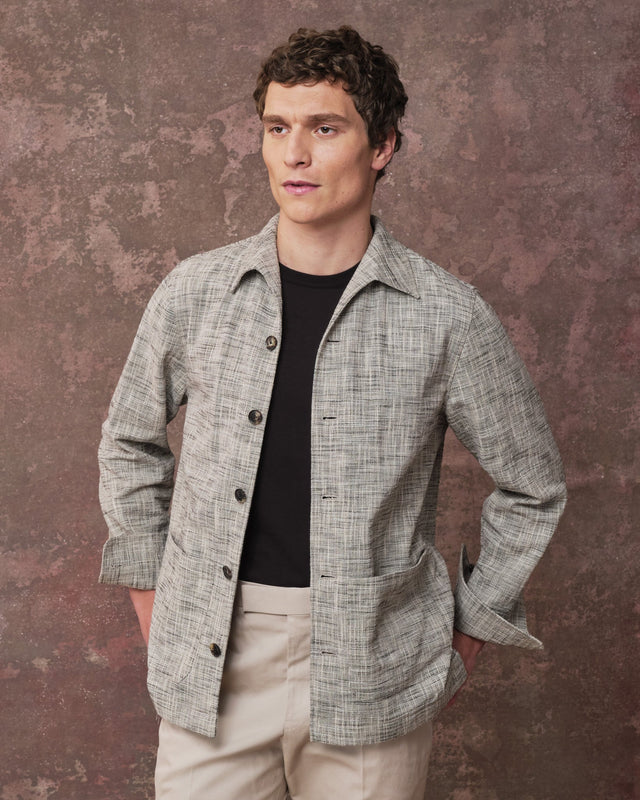 Cotton Fleck Capri Overshirt