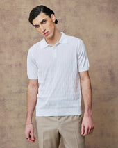 Off-White Lattice Polo