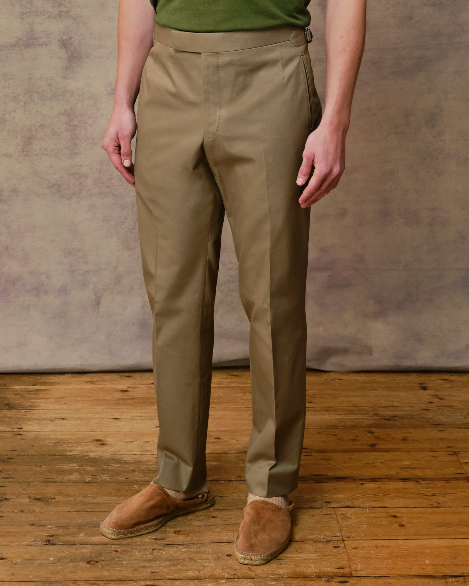 Green Cotton Trousers