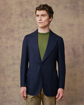 Navy Ultra-Light Unstructured Blazer