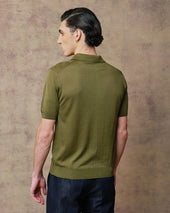 Khaki Lattice Polo