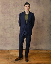 Navy Ultra-Light Notch Unstructured Blazer