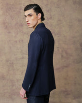 Navy Ultra-Light Notch Unstructured Blazer
