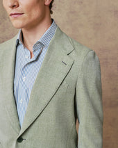 Green Silk Blend Unstructured Jacket