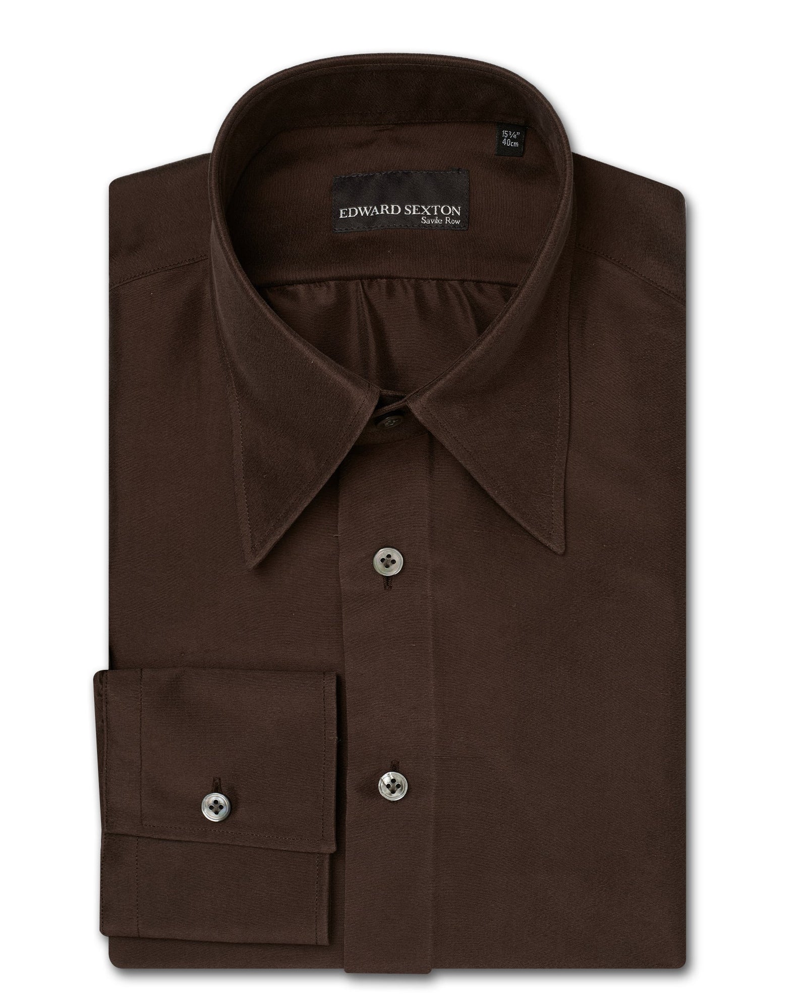 Brown Silk Shirt