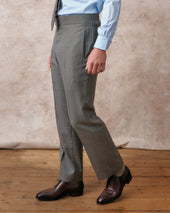 Grey Micro Double-Breasted Suit