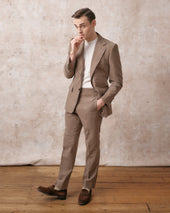 Taupe Needle Cord Suit