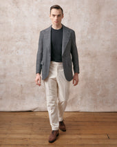 Grey Geometric Unstructured Jacket