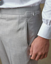Light Grey Contemporary Trousers