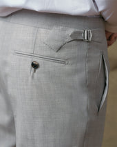 Light Grey Contemporary Trousers