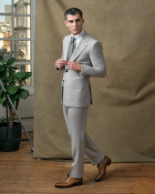 Light Grey Contemporary Trousers