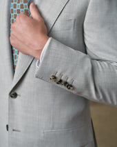 Light Grey Notch Lapel Suit