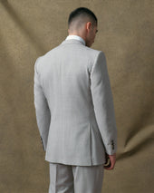 Light Grey Notch Lapel Suit