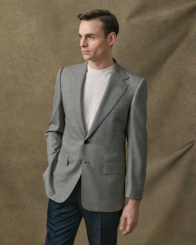 Beige Geometric Jacket